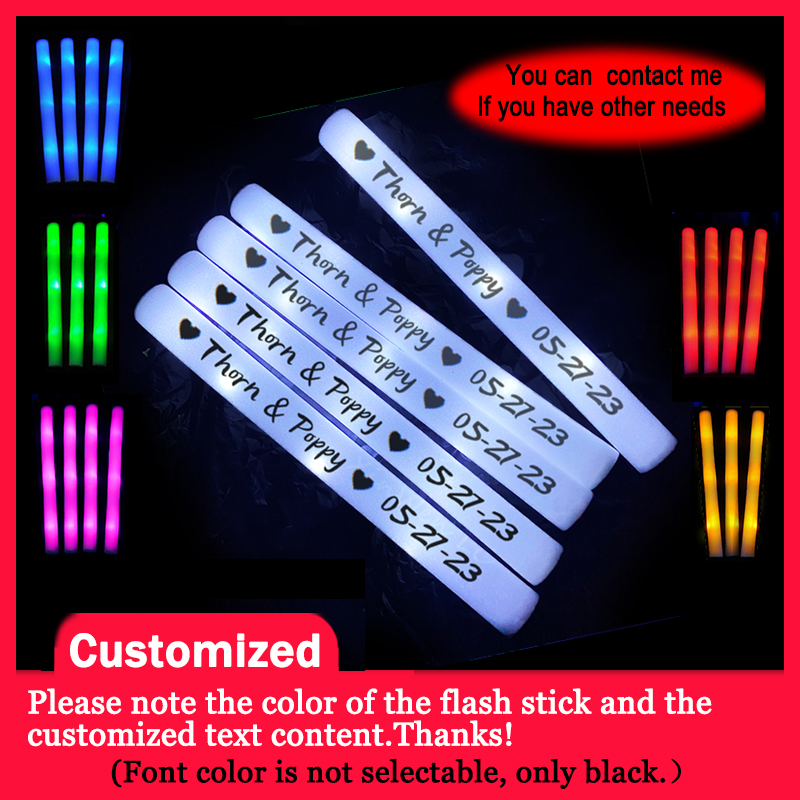 Wedding Supply Bulk - 20/30/40/60/80/100/120 stuks RGB LED Glow Foam