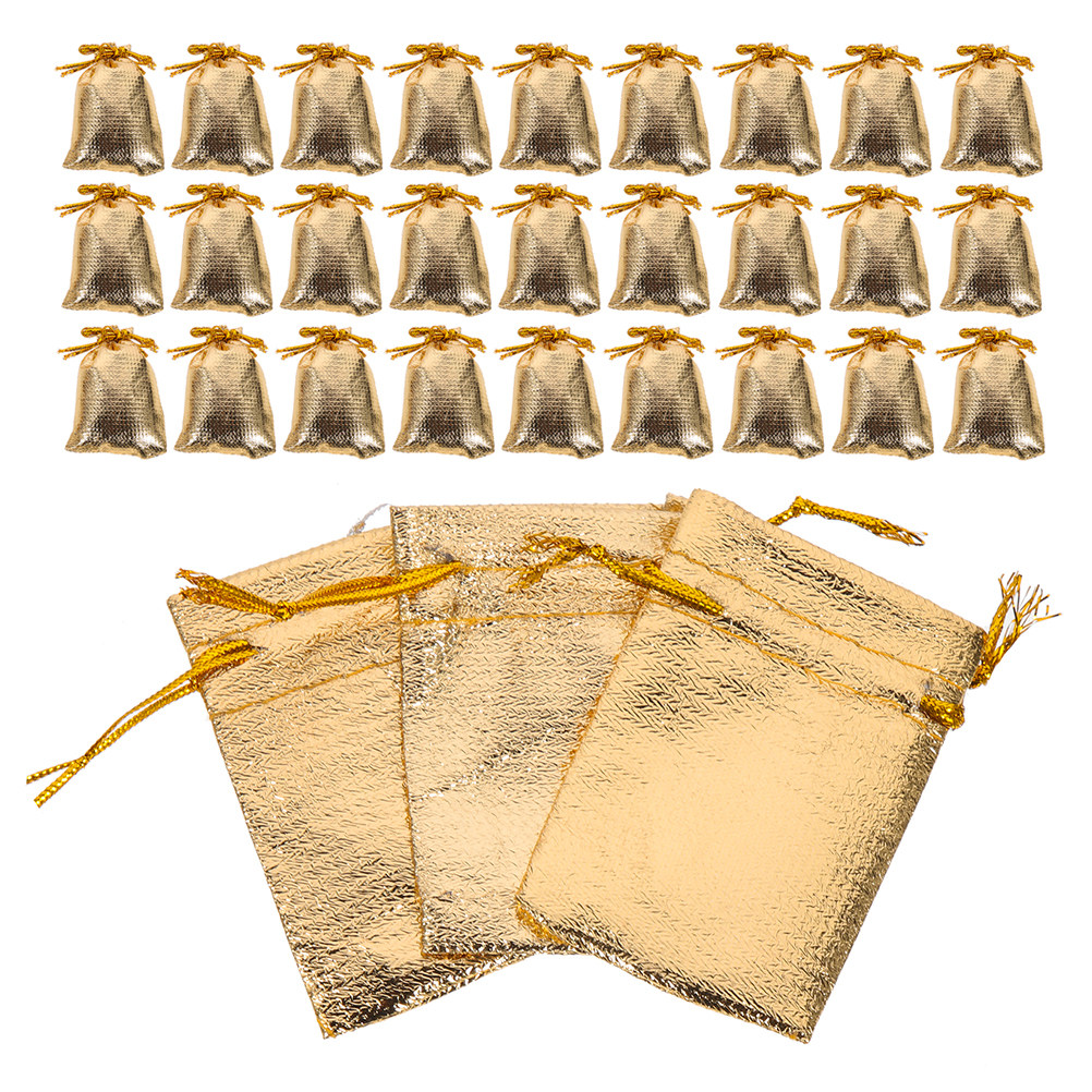 Wedding Solution - 100 stuks herbruikbare sieradenzakjes met koord,