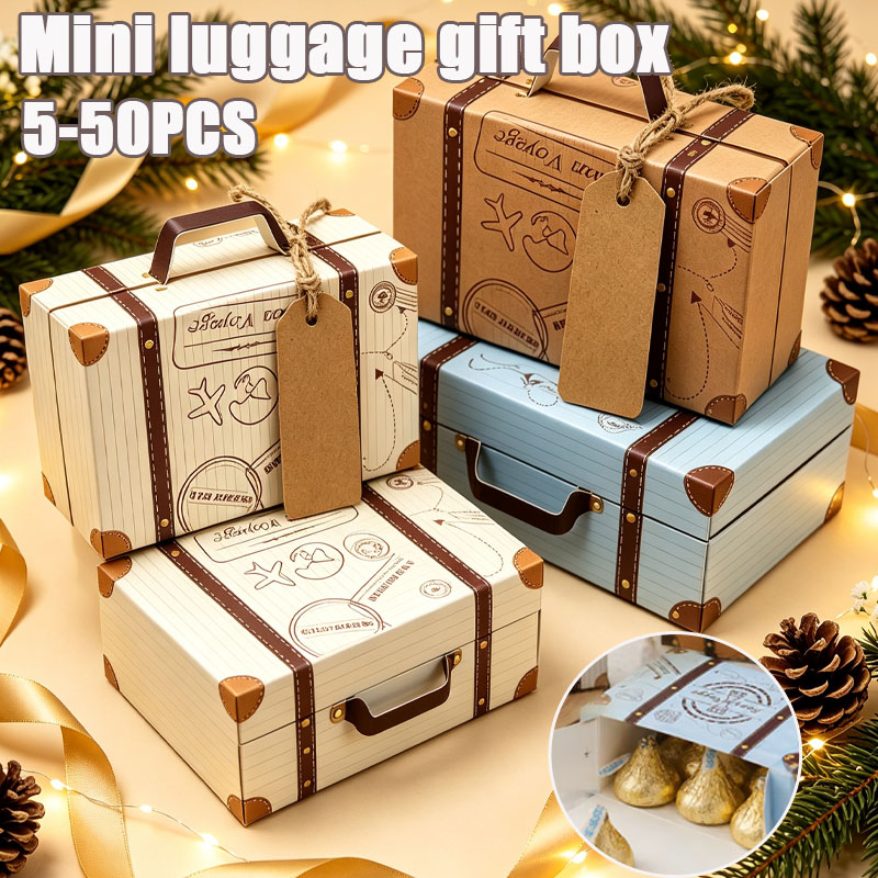 Wedding Supply.Box - 5-50 stuks mini koffertjes cadeaudoosjes, Europese