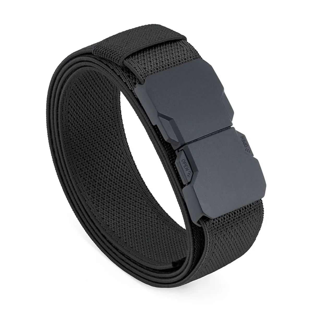 Wedding Job - Unisex stretch elastische riem met snelontgrendelingsgesp