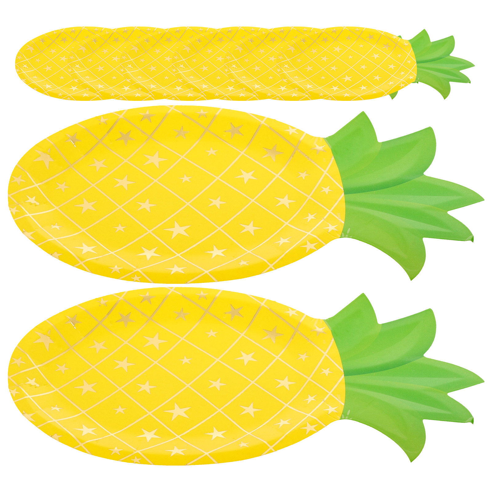 Wedding Supply Bulk - 8 stuks ananas papieren borden, wegwerp