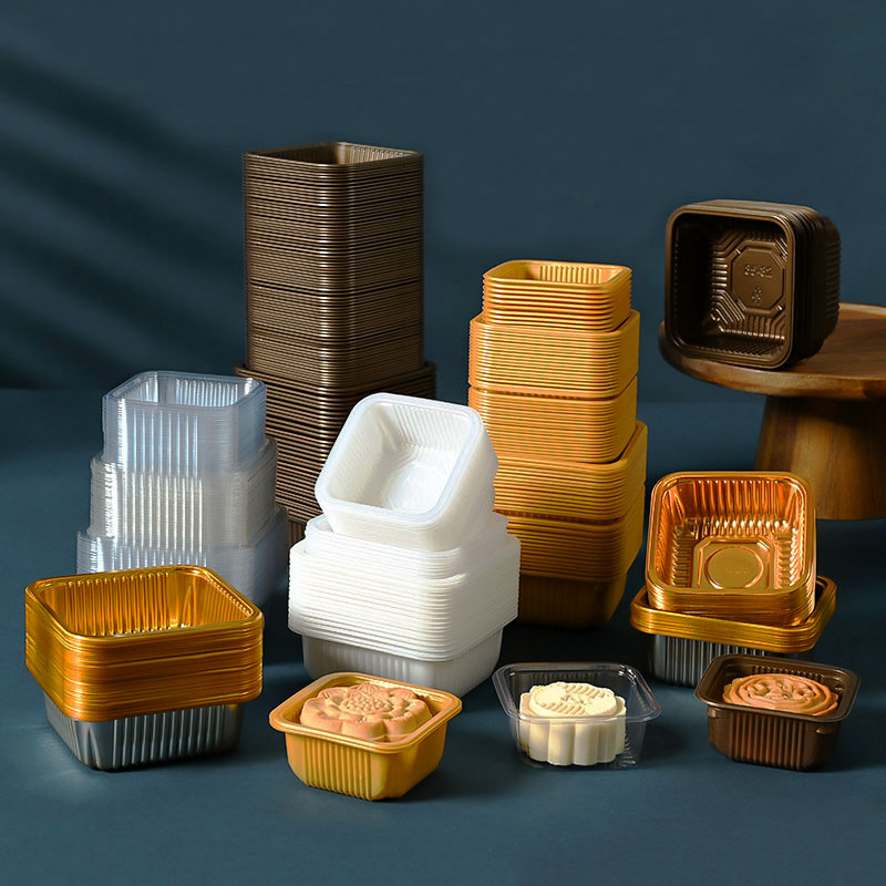 Wedding Supply.Box - 100 stks Mooncake Plastic Lade PET