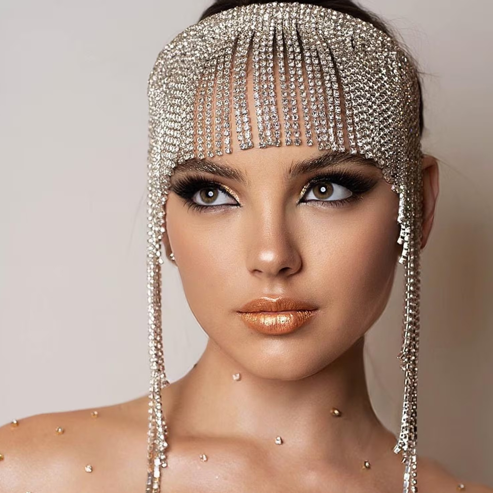 Indian Wedding Supply - Boho Crystal Kwastje Haarketting Hoofdband Bruiloft