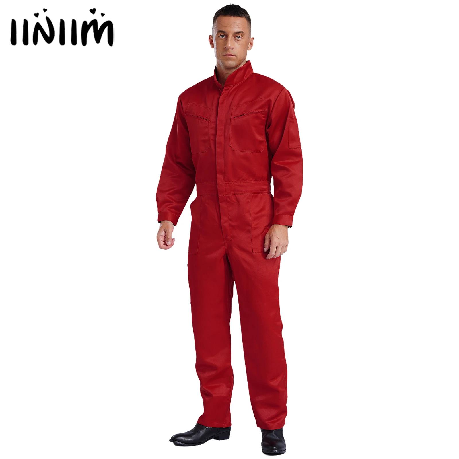 Wedding Job - Heren 100% katoenen overall bodysuit opstaande