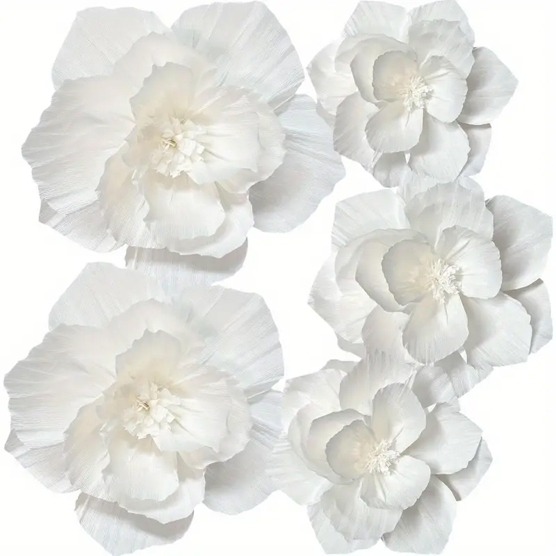 5 pakjes witte papieren bloeme - Wedding Power Supply recensie en prijs