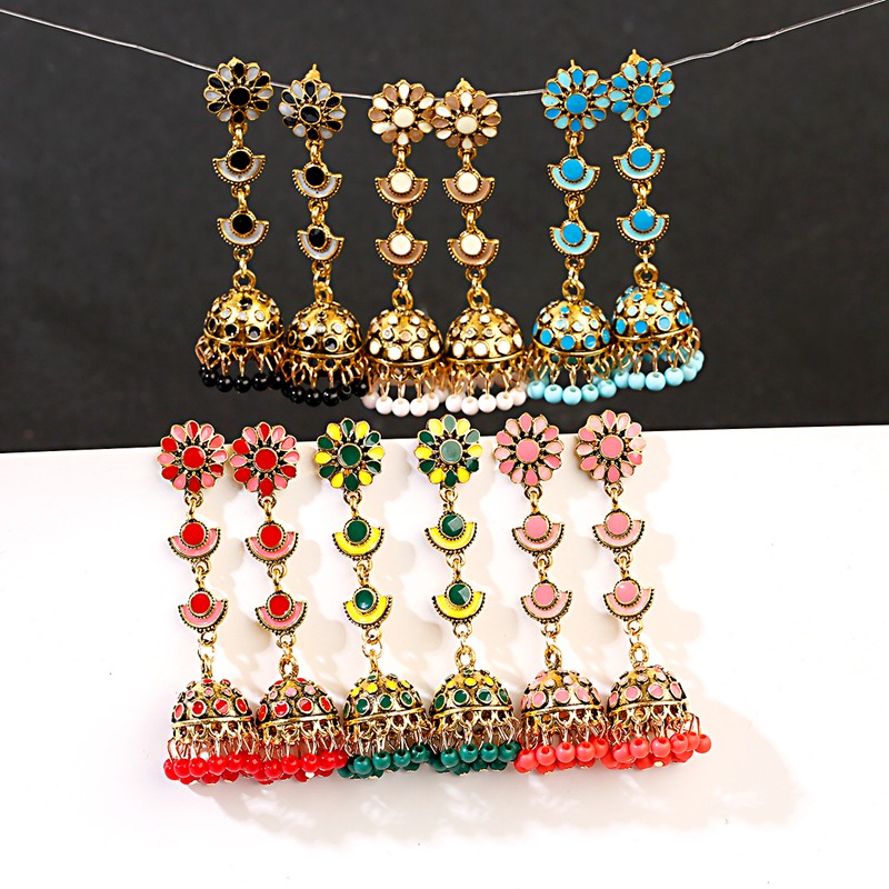 Jhumka Jhumki Multicolor Krale - Indian Wedding Supply recensie en prijs