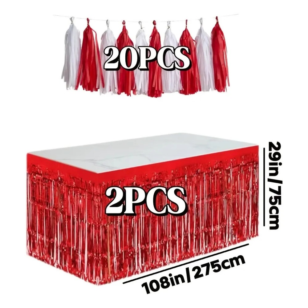22 stuks rode folie streamers  - Wedding Supply Canada recensie en prijs