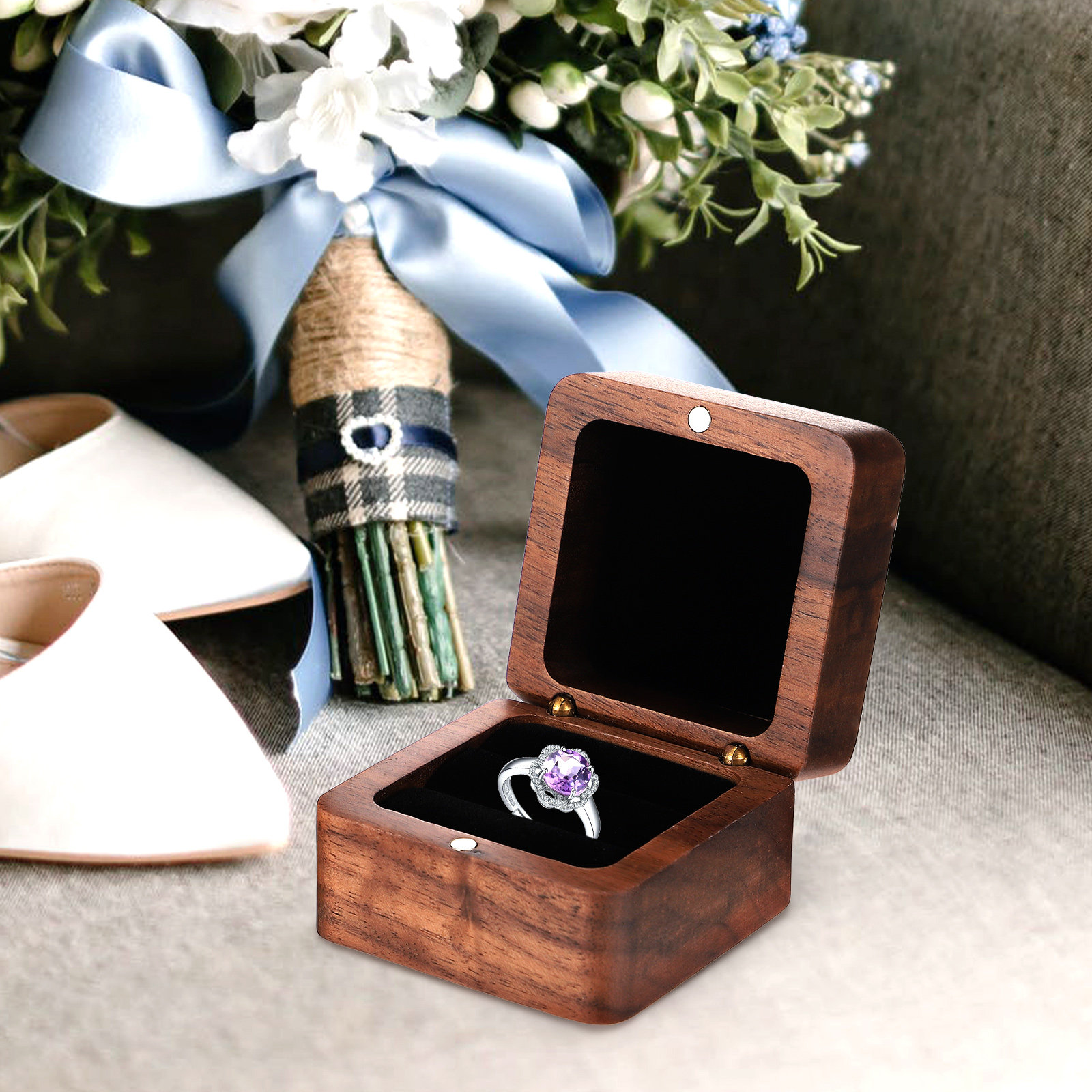 Luxe houten ringendoos, een ve - Wedding Solution recensie en prijs