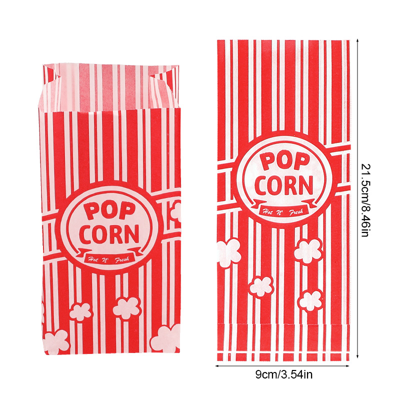 50 stuks popcorn verpakkingsza - Wedding Supply.Box recensie en prijs